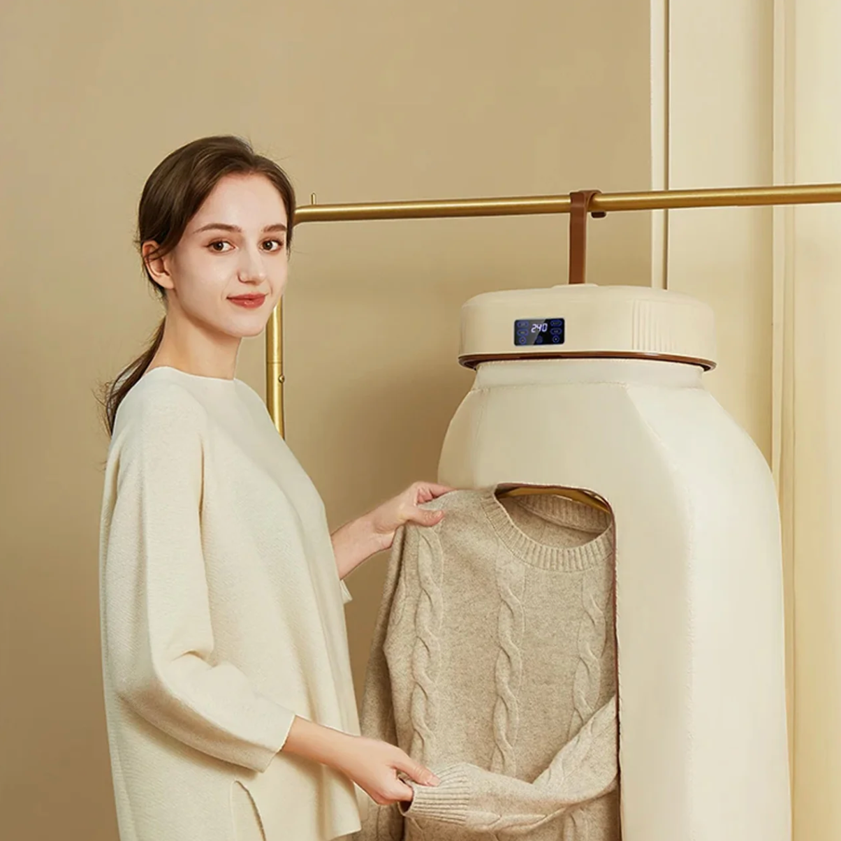 BALASHOV 10KG Electric Clothes Dryer with Remote and Timer