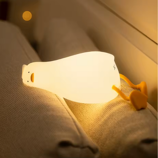 Rechargeable LED Silicone Squishy Duck Night Light for Kids™